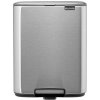 Brabantia Bo Pedalspand Fingerprint Proof 12 L, Mat Stl