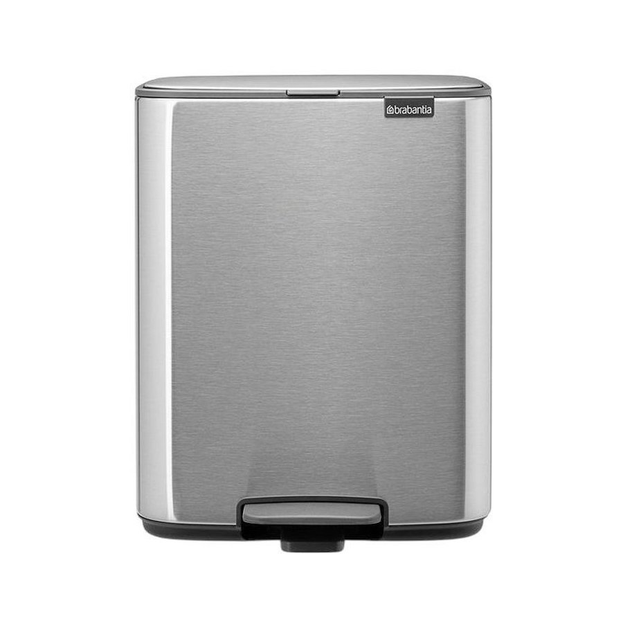 Brabantia Bo Pedalspand Fingerprint Proof 12 L, Mat Stl