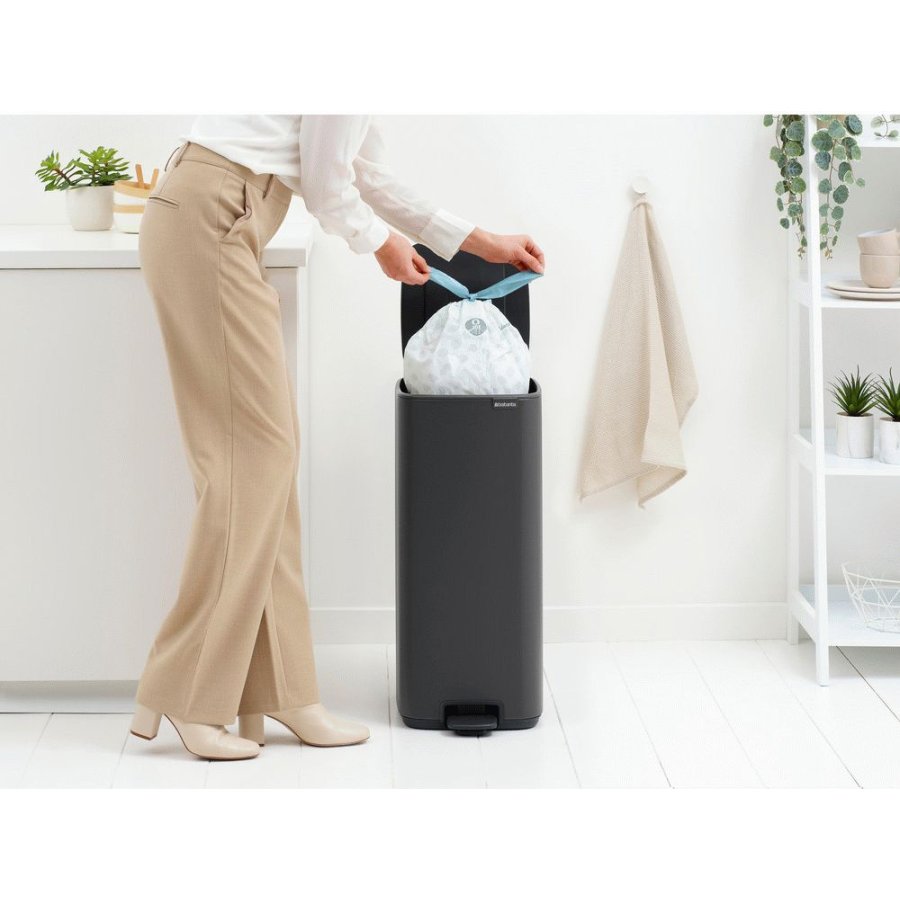 Brabantia Bo Pedalspand 30 L, Mineral Infinite Grey