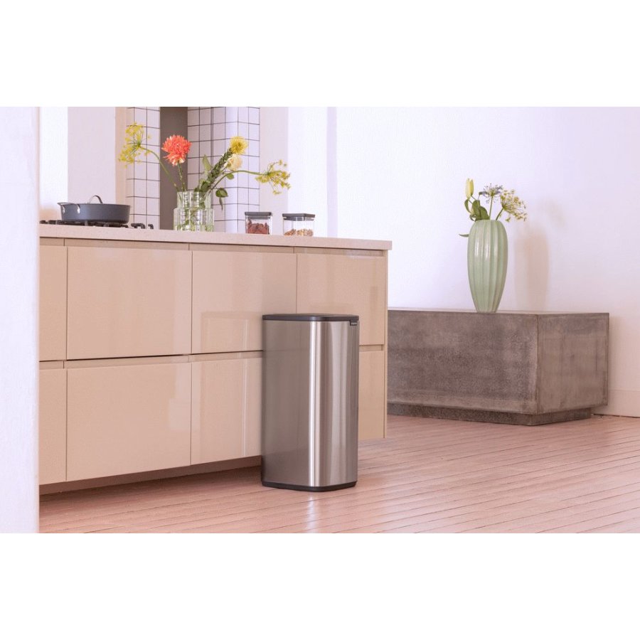 Brabantia Bo Touch Affaldsspand Fingerprint Proof 30 L, Mat Stl