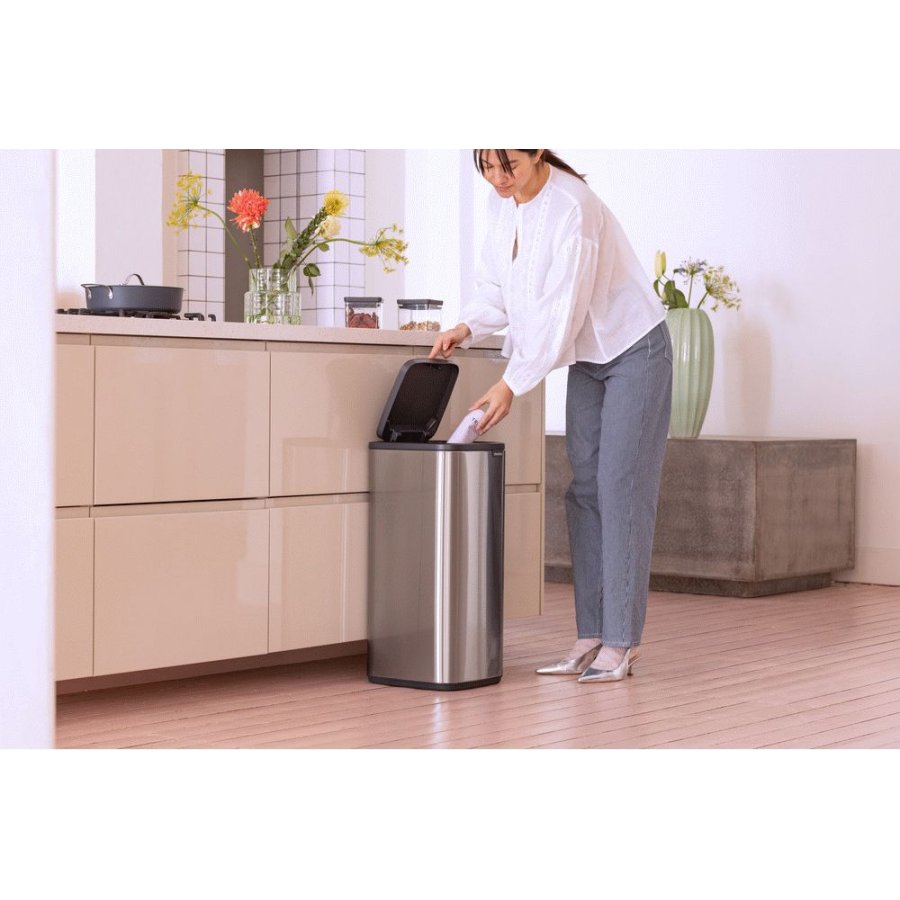 Brabantia Bo Touch Affaldsspand Fingerprint Proof 30 L, Mat Stl