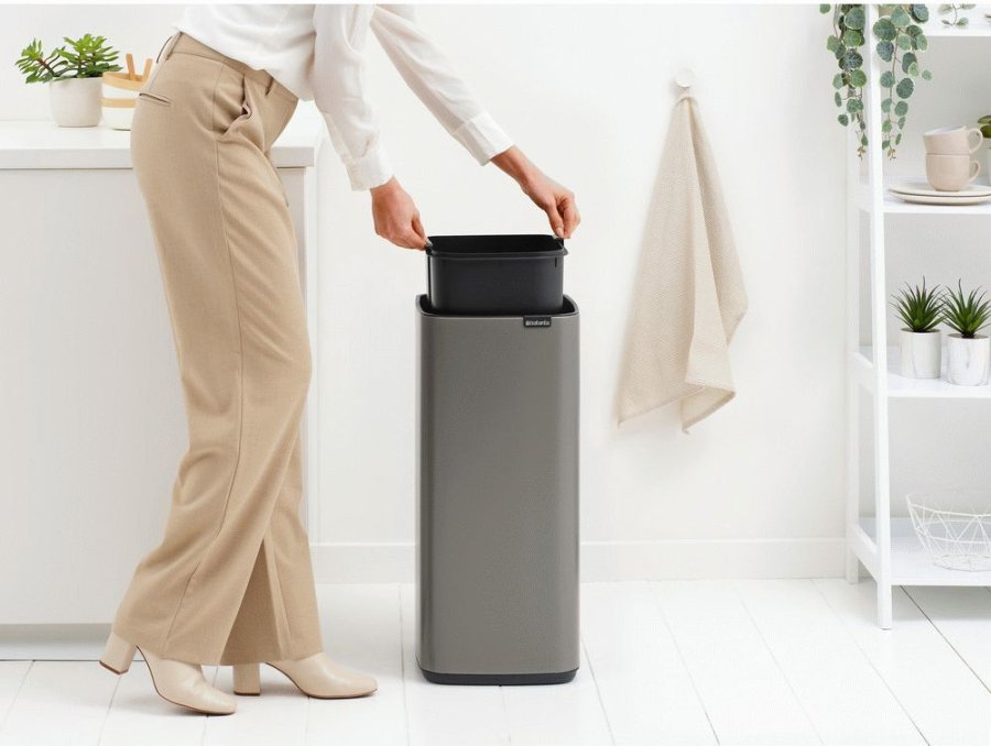 Brabantia Bo Touch Affaldsspand 30 L, Platinum
