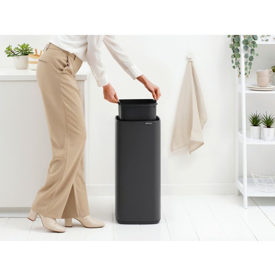 Brabantia Bo Touch Affaldsspand 30 L, Mineral Infinite Grey