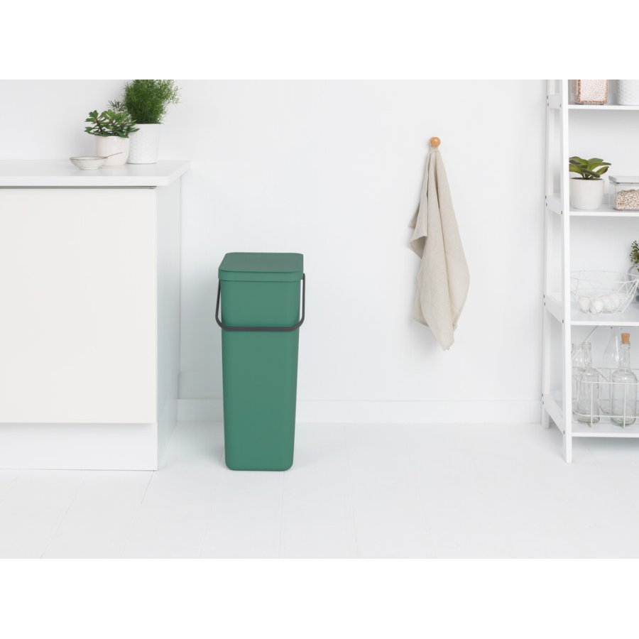 Brabantia Sort & Go Affaldsspand m. Lg 40 L, Fir Green