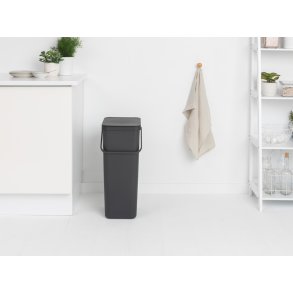 Brabantia Sort & Go Affaldsspand m. Låg 40 L, Grå