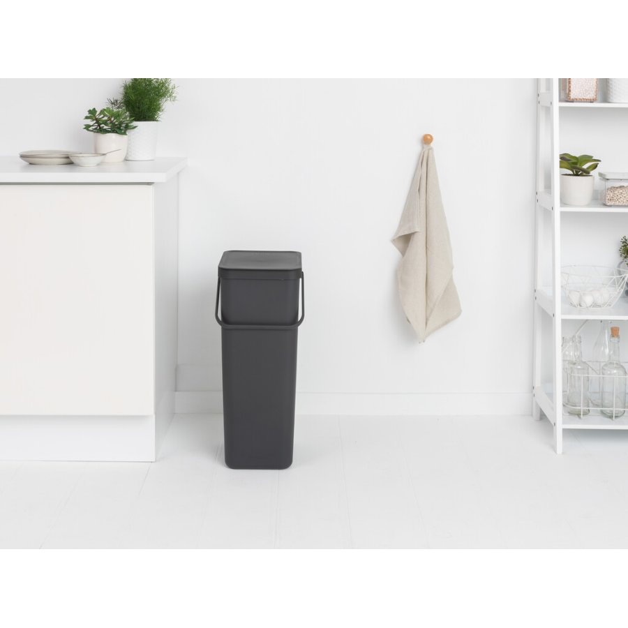 Brabantia Sort & Go Affaldsspand m. Lg 40 L, Gr