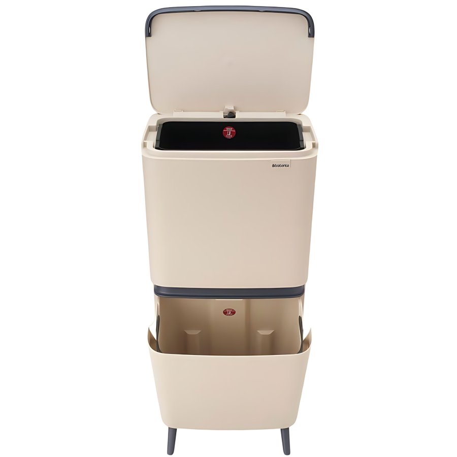 Brabantia SortUp Abfallsortiereimer 20+25 L, Soft Beige
