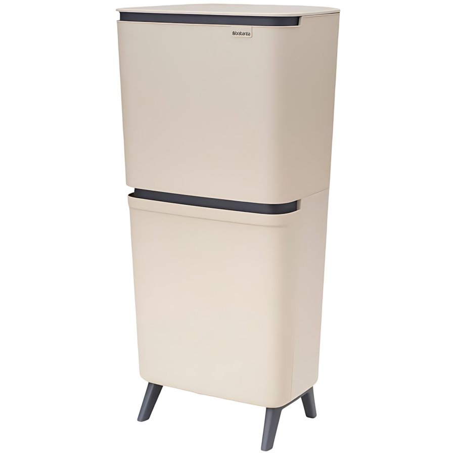Brabantia SortUp Abfallsortiereimer 20+25 L, Soft Beige