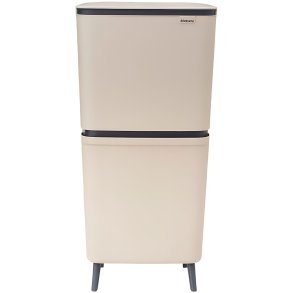Brabantia SortUp Abfalltrennungseimer 10+10+25 L, Soft Beige