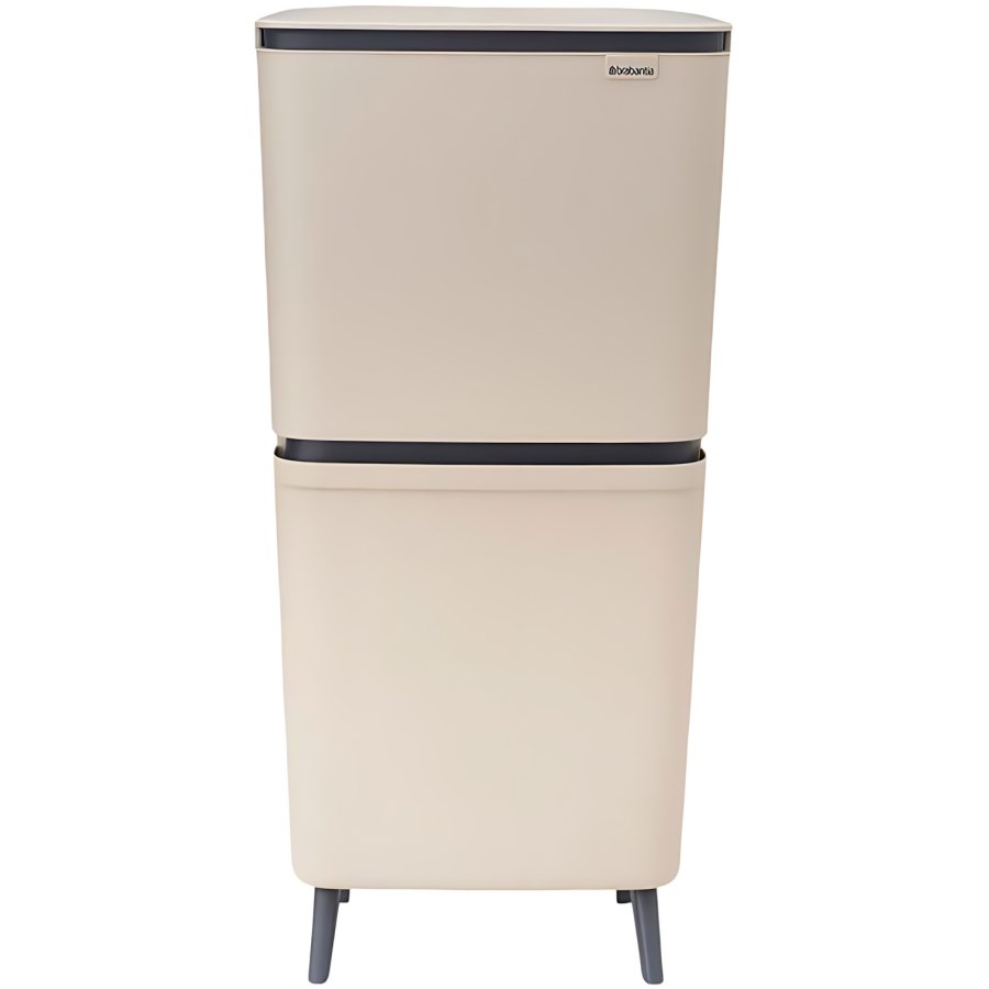 Brabantia SortUp Abfalltrennungseimer 10+10+25 L, Soft Beige