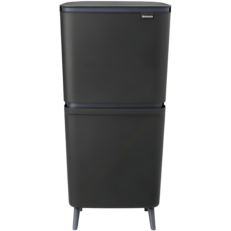 Brabantia SortUp Abfalltrennungseimer 20+25 L, Dark Grey