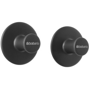 Brabantia ReNew Hndkldeknager 2 stk. 4,8 cm, Mrkegr