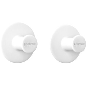 Brabantia ReNew Hndkldeknager 2 stk. 4,8 cm, Hvid
