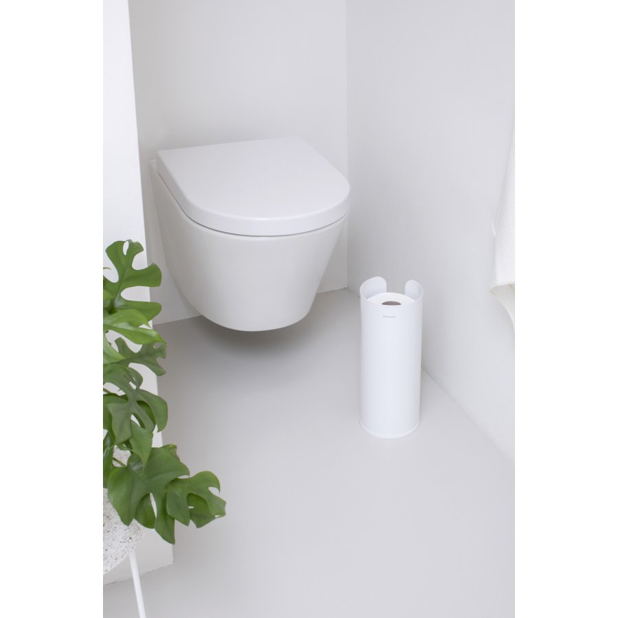 Brabantia ReNew Toiletrulledispenser til 3 Ruller, Hvid