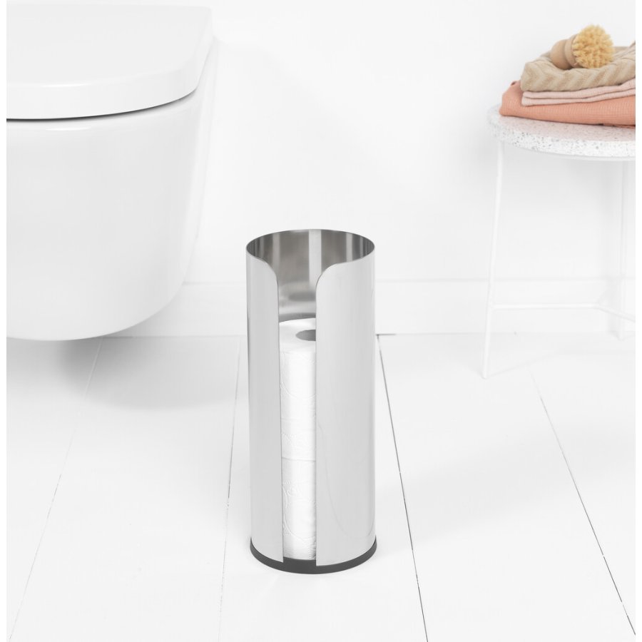 Brabantia ReNew Toiletrulledispenser til 3 Ruller, Mat Stl