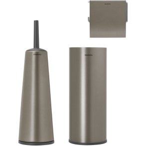 Brabantia ReNew Toilettilbehrsst 3 Dele, Platinum