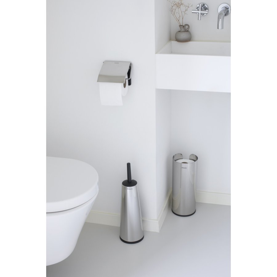 Brabantia ReNew Toilettilbehrsst 3 Dele, Brilliant Steel