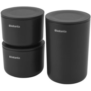 Brabantia ReNew Opbevaringsdser 3 stk. H11,4 cm, Mrkegr