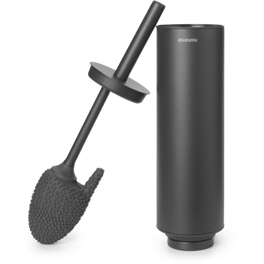 Brabantia Mindset Toiletbrste m. Holder m. Silikonebrste, Mineral Infinite Grey