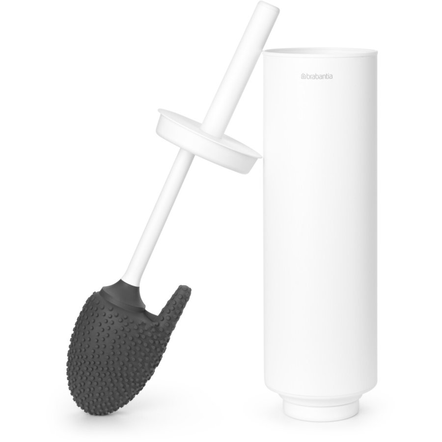 Brabantia Mindset Toiletbrste m. Holder m. Silikonebrste, Mineral Fresh White