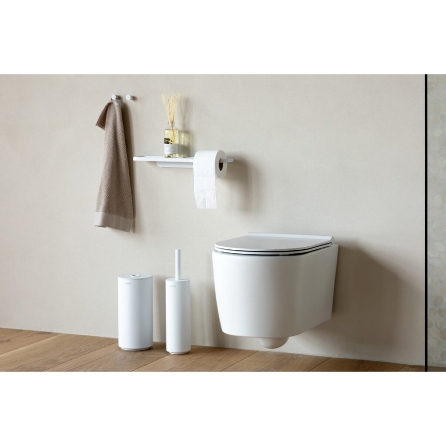 Brabantia Mindset Toiletrulleholder m. Hylde, Mineral Fresh White