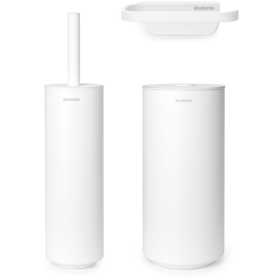 Brabantia Mindset Toiletst 3 Dele, Mineral Fresh White