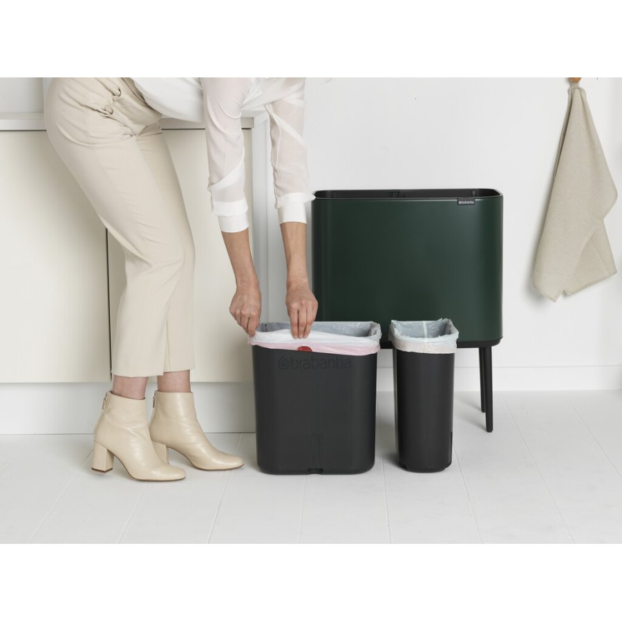 Brabantia Bo Touch Affaldsspand 11+23 L, Pine Green