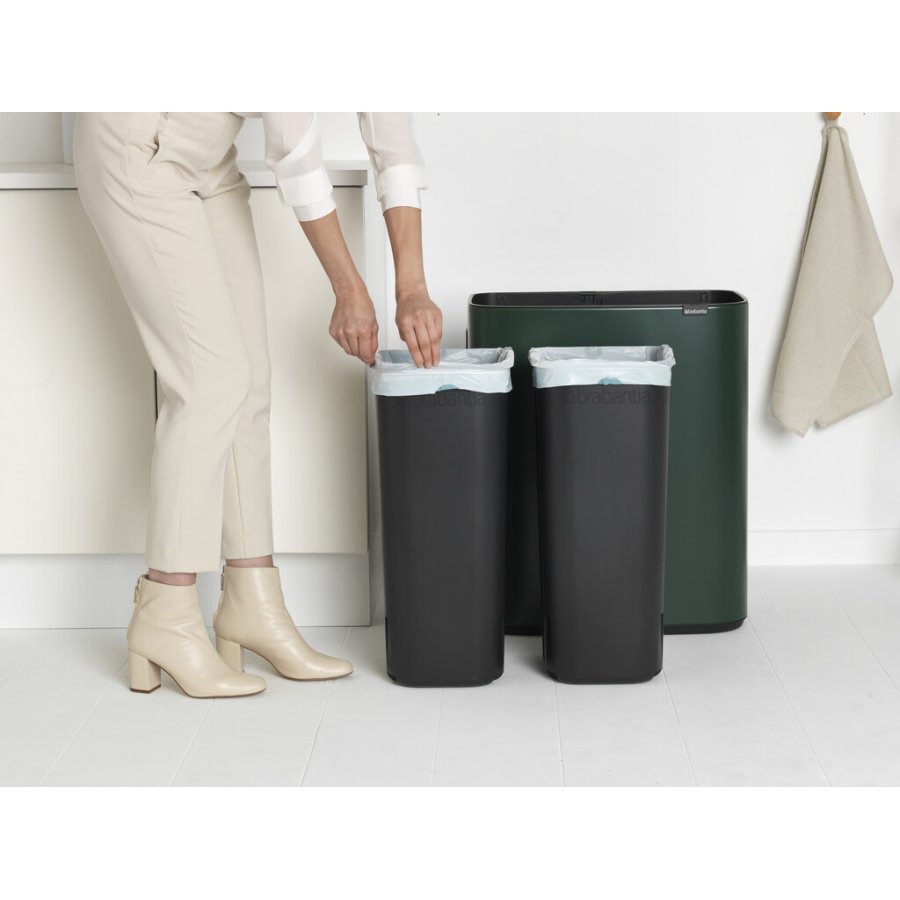 Brabantia Bo Touch Affaldsspand 2x30 L, Pine Green