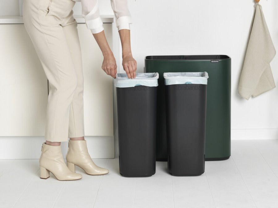 Brabantia Bo Touch Affaldsspand 2x30 L, Pine Green