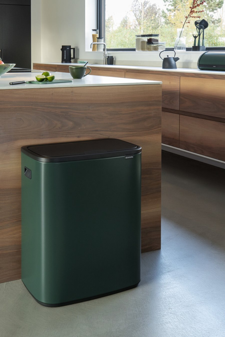 Brabantia Bo Touch Affaldsspand 60 L, Pine Green