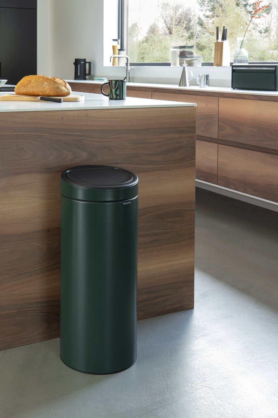 Brabantia Touch Affaldsspand 30 L, Pine Green