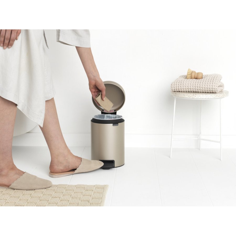 Brabantia NewIcon Pedalspand 3 L, Metallic Gold