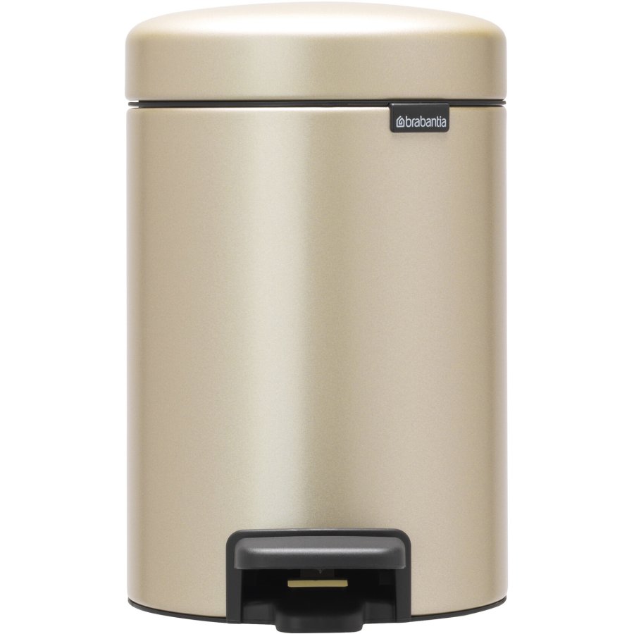 Brabantia NewIcon Pedalspand 3 L, Metallic Gold