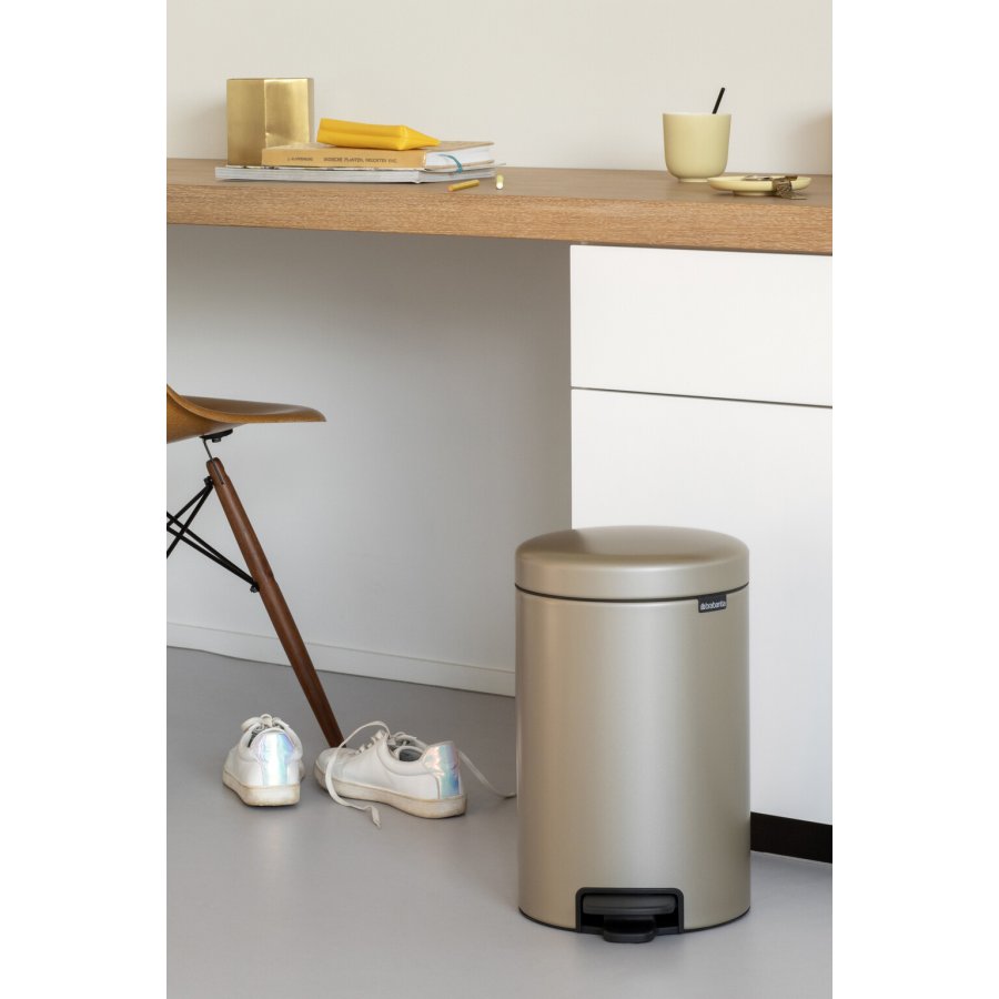 Brabantia NewIcon Pedalspand 12 L, Metallic Gold