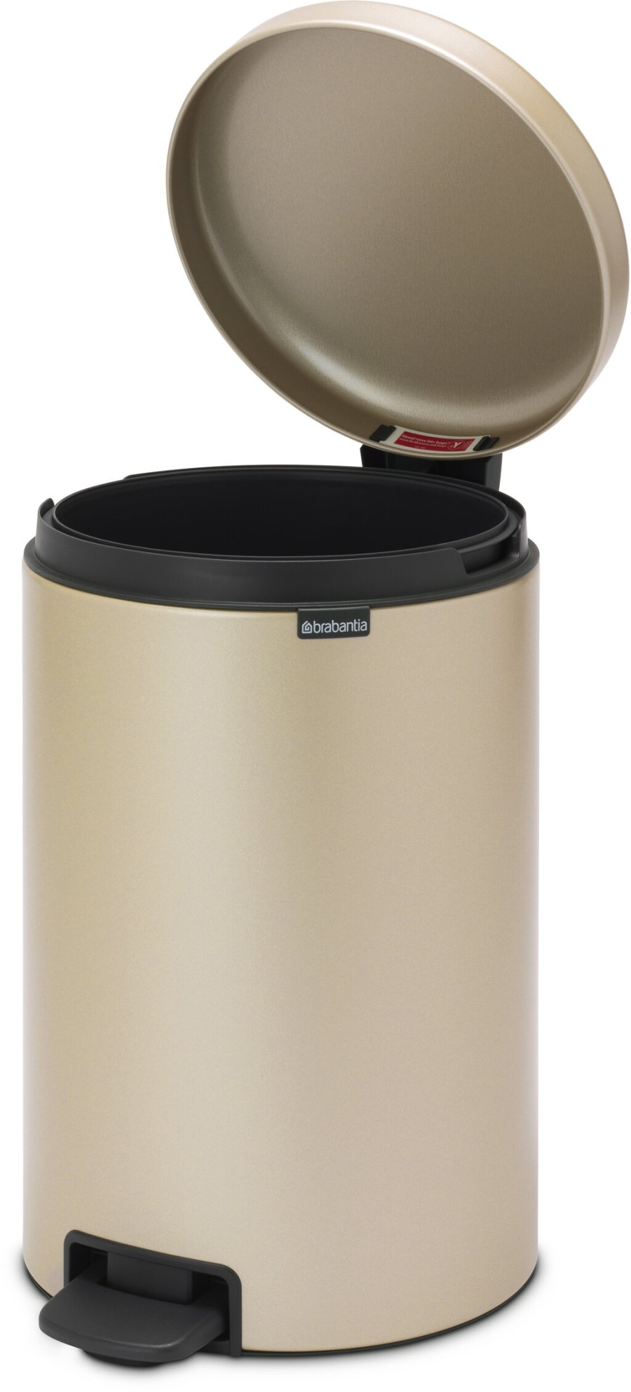 Brabantia NewIcon Pedalspand 20 L, Metallic Gold