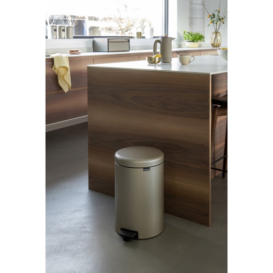 Brabantia NewIcon Pedalspand 20 L, Metallic Gold