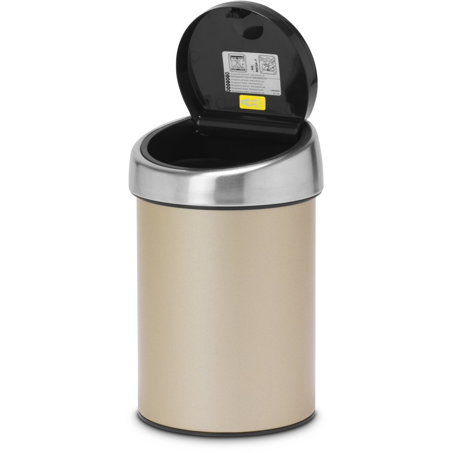 Brabantia Touch Affaldsspand 3 L, Metallic Gold