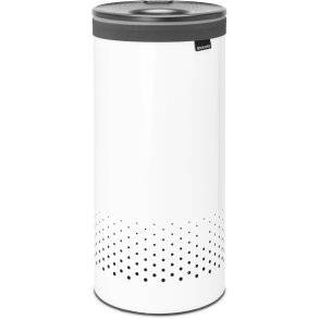 Brabantia Vasket�jskurv m. L�g 35 L, Hvid/Sort