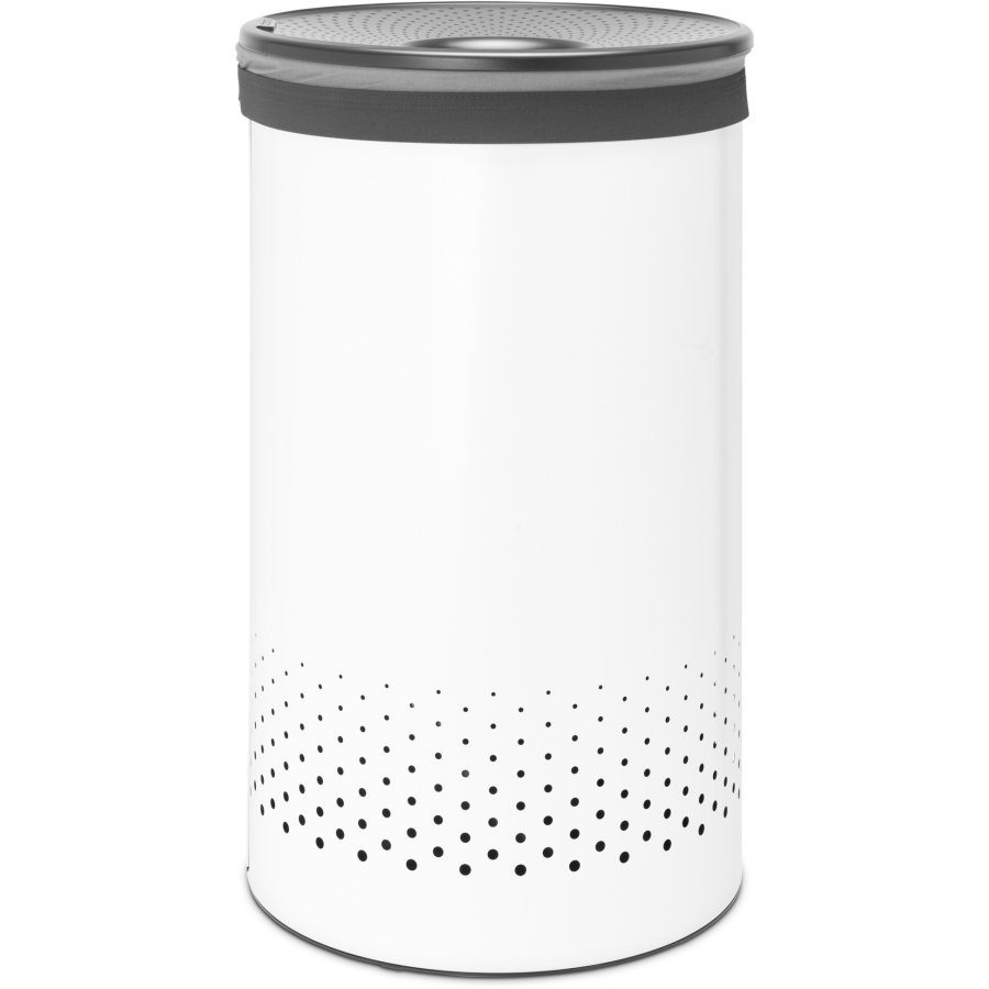 Brabantia Vasketjskurv m. Lg 60 L, Hvid/Sort