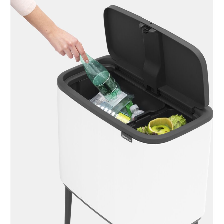 Brabantia Bo Touch Affaldsspand 11+23 L, Hvid