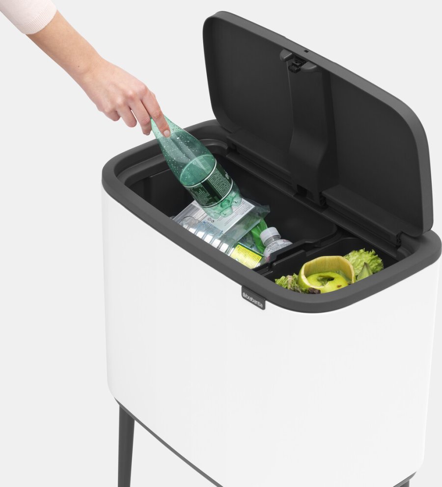 Brabantia Bo Touch Affaldsspand 11+23 L, Hvid