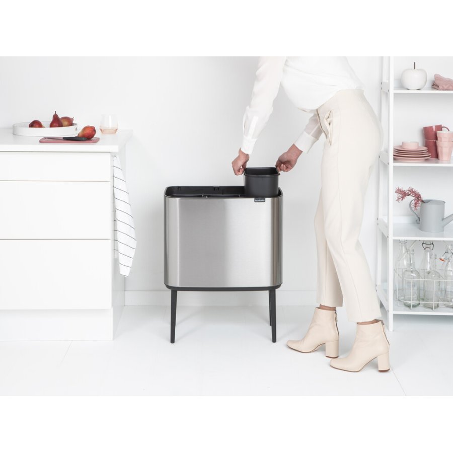 Brabantia Bo Touch Affaldsspand Fingerprint Proof 3x11 L, Mat Stl