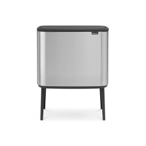 Brabantia Bo Touch Affaldsspand Fingerprint Proof 11+23 L, Mat Stål