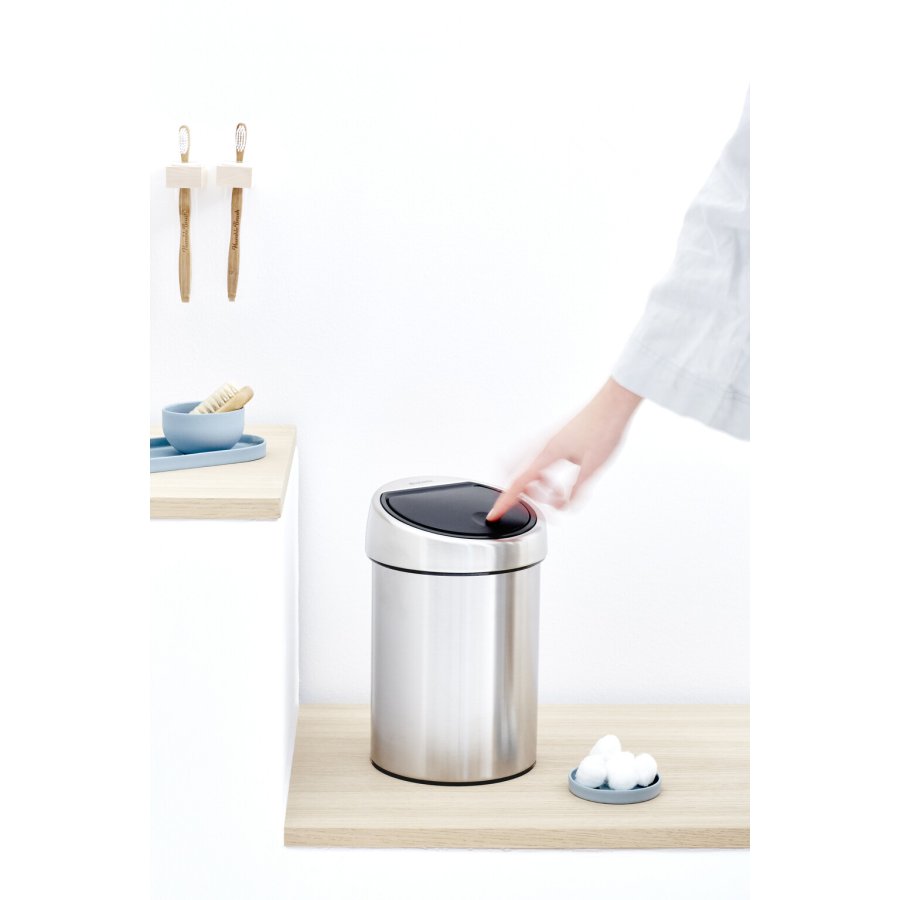 Brabantia Touch Affaldsspand inkl. Vgbeslag 3 L, Mat Stl