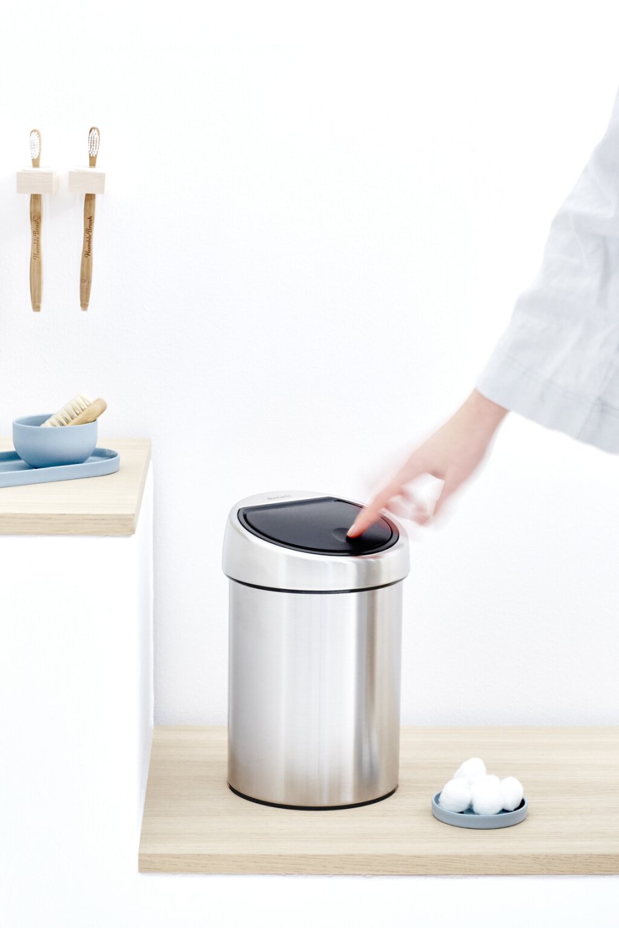 Brabantia Touch Affaldsspand inkl. Vgbeslag 3 L, Mat Stl