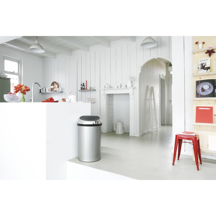 Brabantia Touch Affaldsspand 60 L, Metallic Grey