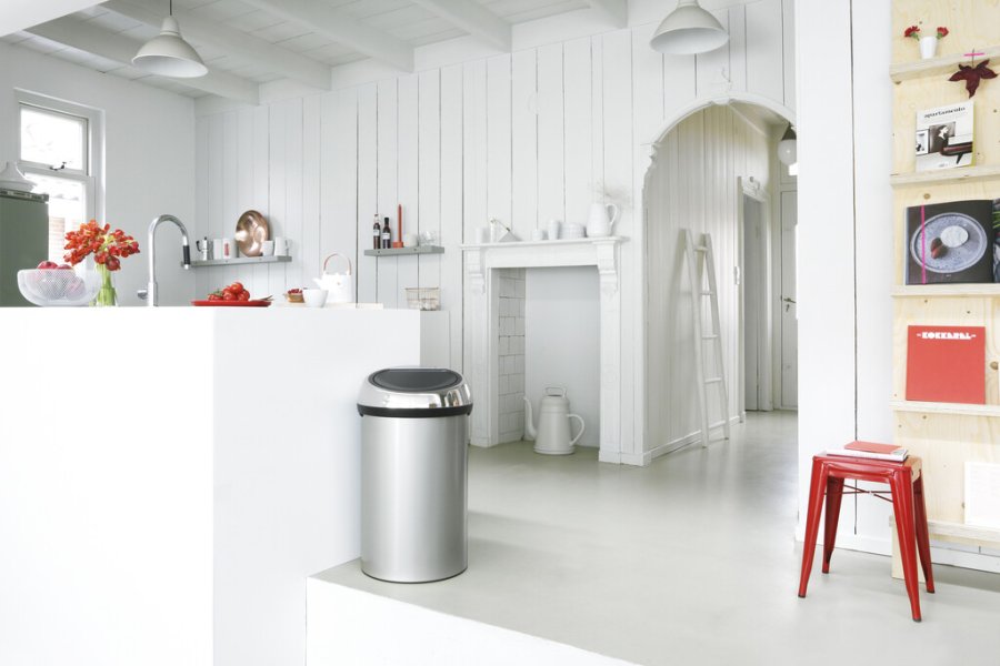 Brabantia Touch Affaldsspand 60 L, Metallic Grey