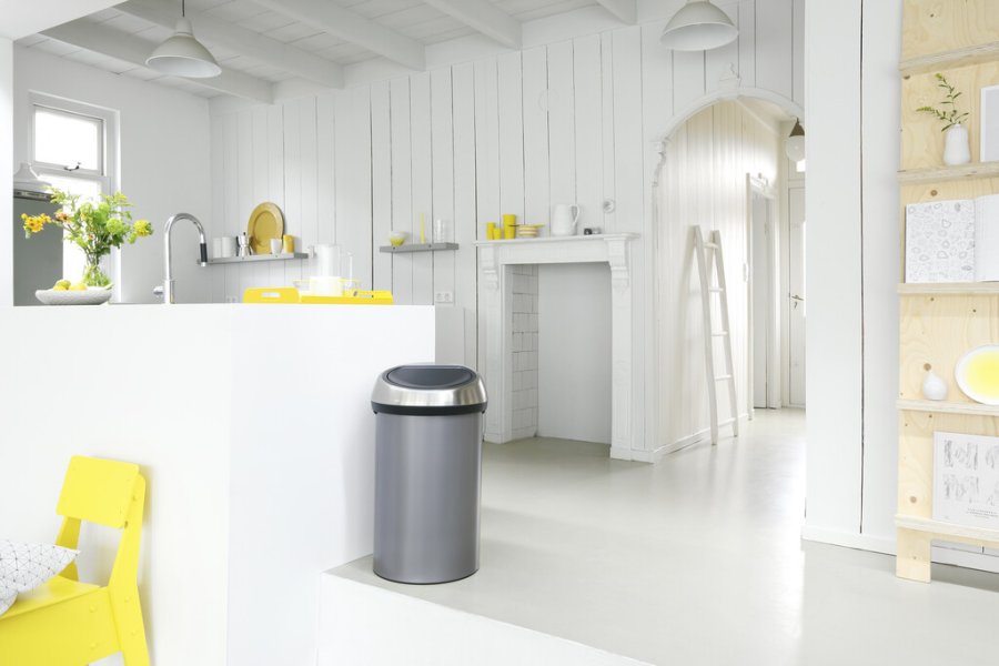 Brabantia Touch Affaldsspand 60 L, Platinum