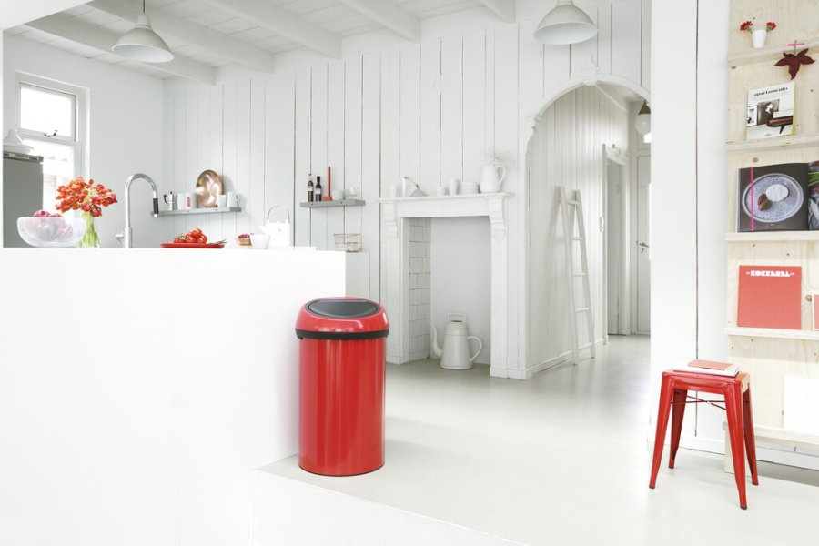 Brabantia Touch Affaldsspand 60 L, Passion Red