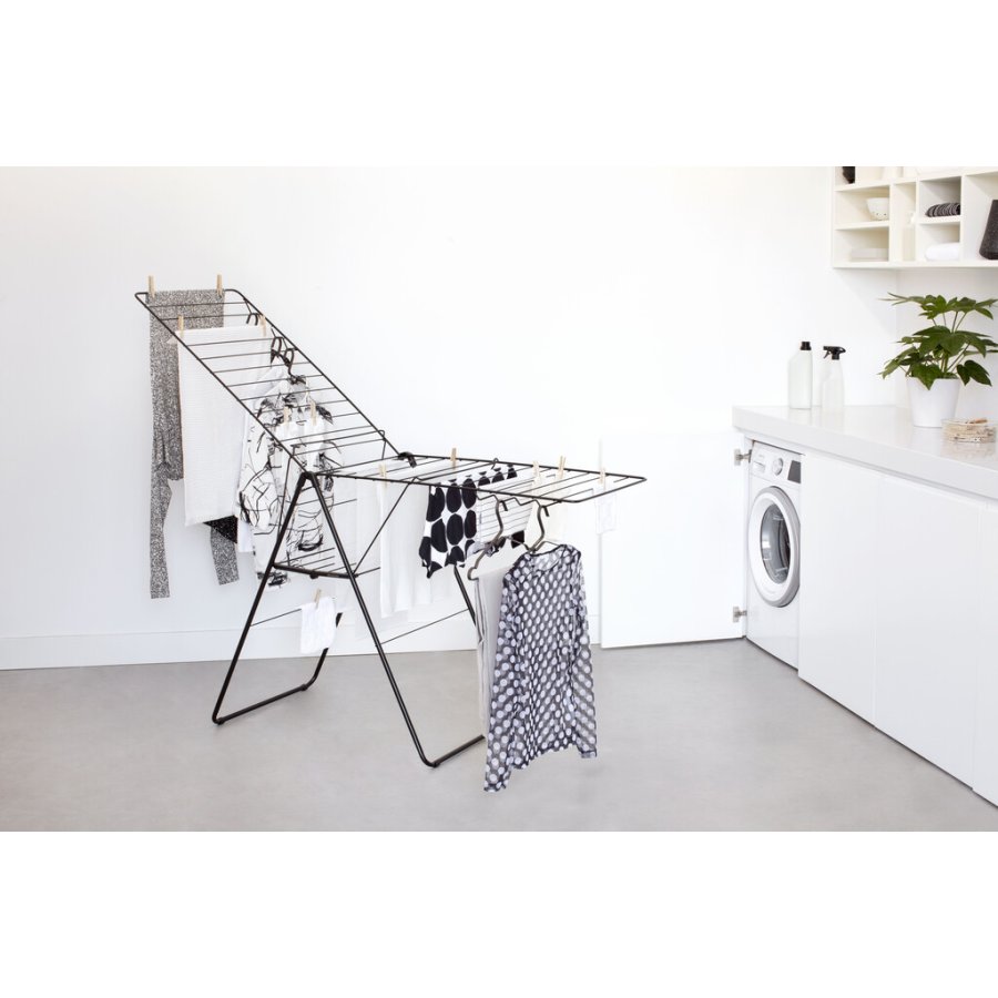 Brabantia HangOn Trrestativ 25 m, Mat Sort